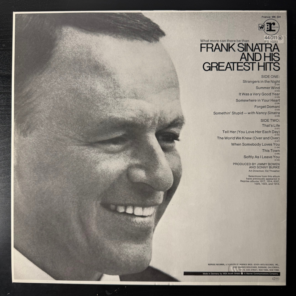Frank Sinatra - Frank Sinatra's Greatest Hits (Германия)