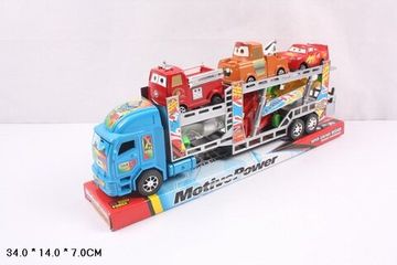 Трейлер автовоз Тачки на блистере 34см