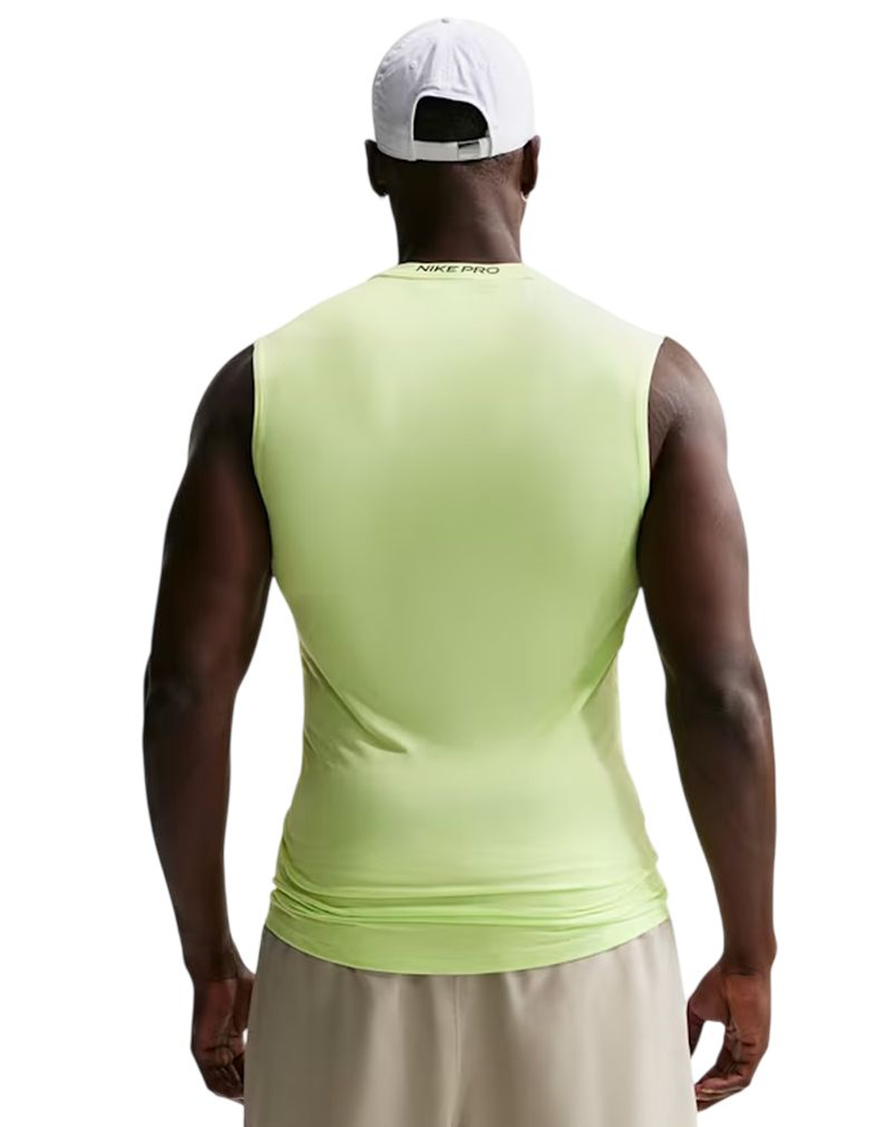 Компрессионная одежда Nike Pro Dri-Fit Tight Sleeveless Fitness - light liquid lime/black