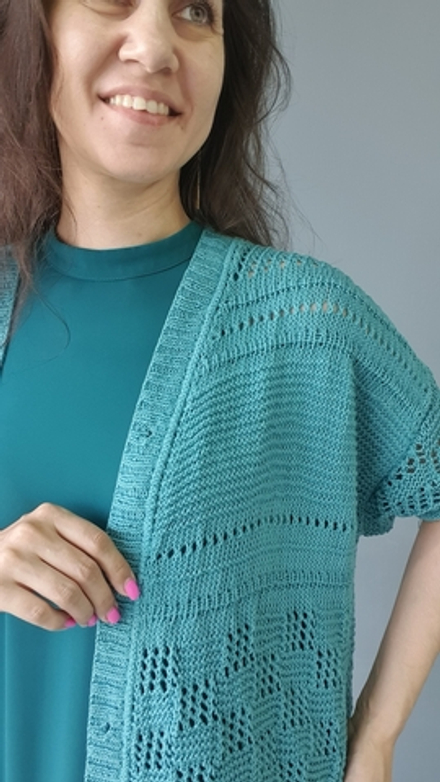 Описание Жакет из  BABY COTTON