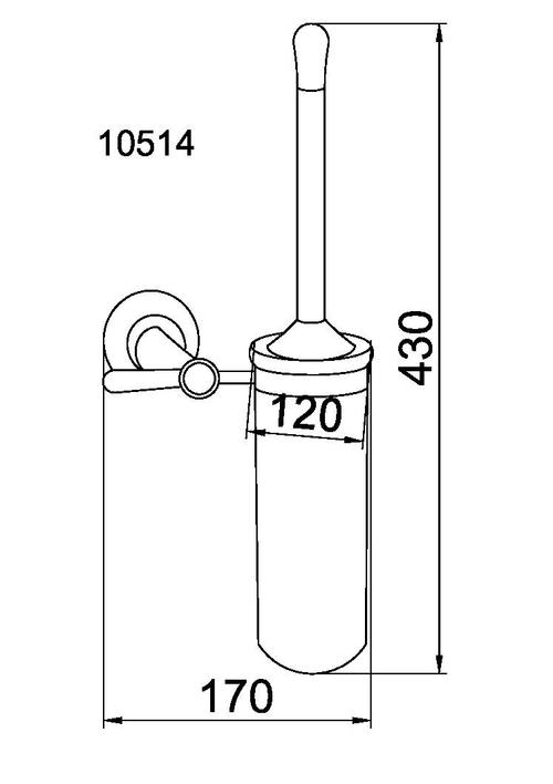 Boheme Ершик настенный (стекло) CHIARO
