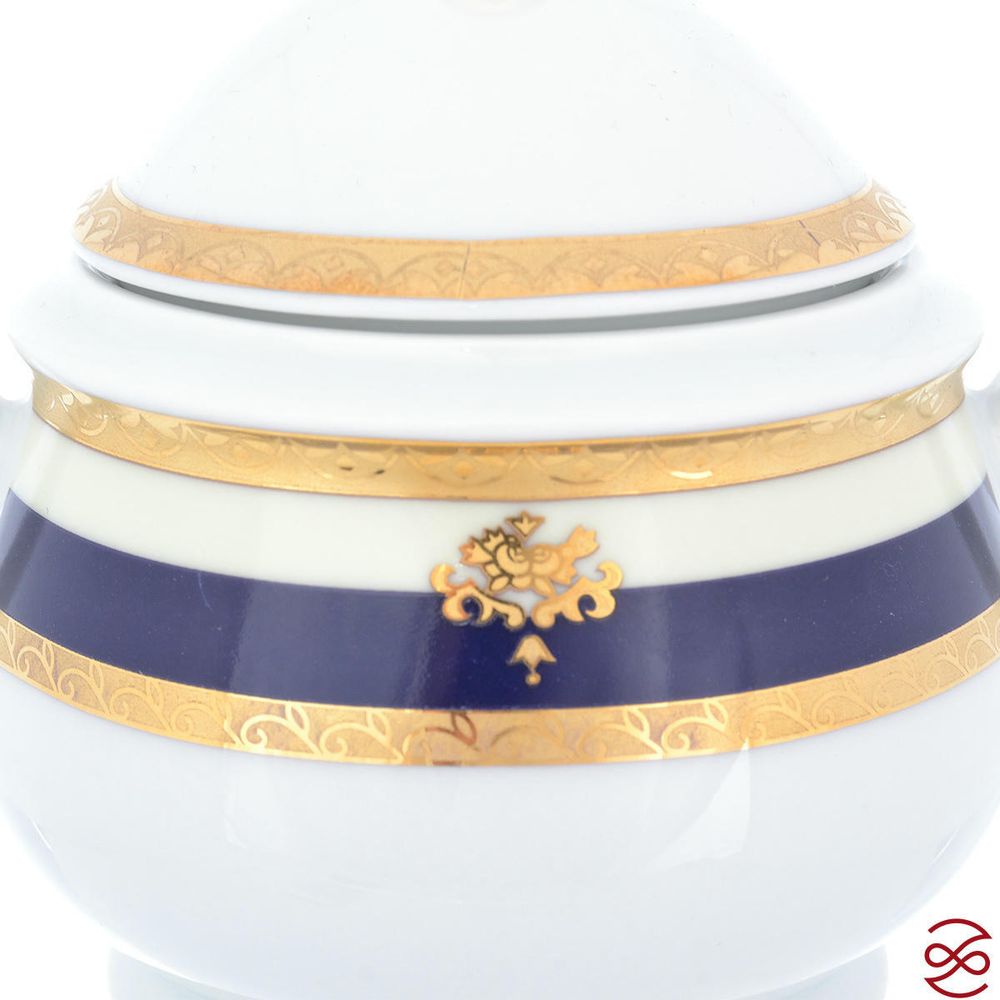 Сахарница Thun Яна кобальтовая лента 200 мл