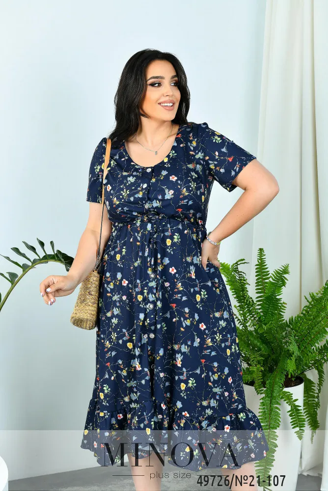 Платье 21-107-синий Minova