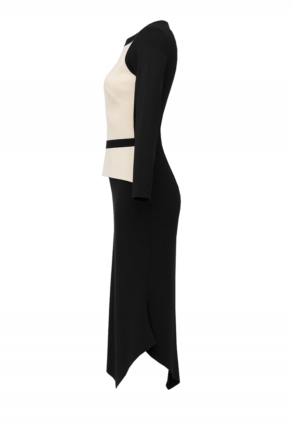 Платье футляр с баской 03-19FW