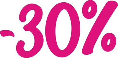 Наклейка "-30%" без фона