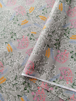 Ткань бязь плательная, рис. "Полевые цветы", ширина 150 см, арт. 985