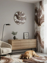 Настенные часы ручной работы «Бронзовая река»