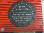 Плата контроля BMS Li-ion 6S 24V 200A