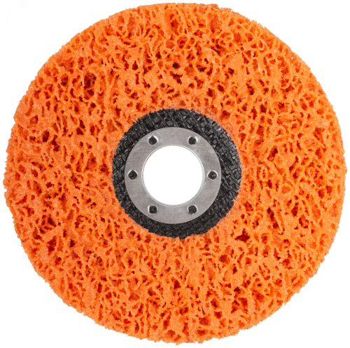 39637м Диск зачистной полимерный 125мм,оранжевый, очень жесткий