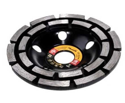 Чашка алмазная шлифовальная по бетону двухрядная 125 мм, ЭКОНОМ