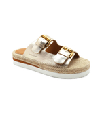 Шлепанцы кожаные glyn See By Chlo\u00e9 - золотой(SB38141A 17010)