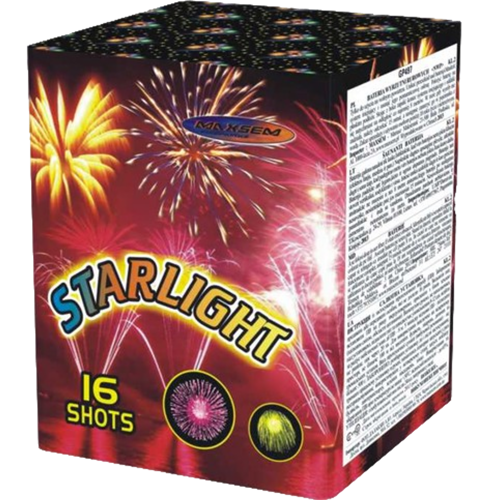 Салют STARLIGHT 16 залпов 0.8 калибр GP497 Maxsem