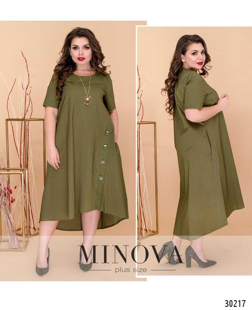 Платье 8606-хаки Minova