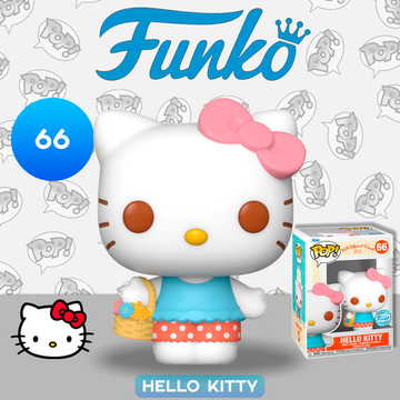 Фигурка Funko POP! Hello Kitty And Friends Hello Kitty with Basket (Exc) (66) 73600 / Фигурка Фанко ПОП! по мотивам мультсериала "Приключения Hello Kitty и ее друзей", Hello Kitty
