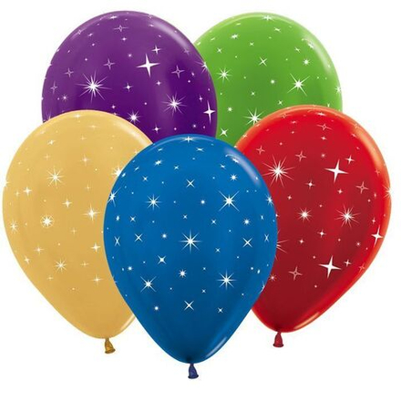 S 12" Сияющие звезды металлик