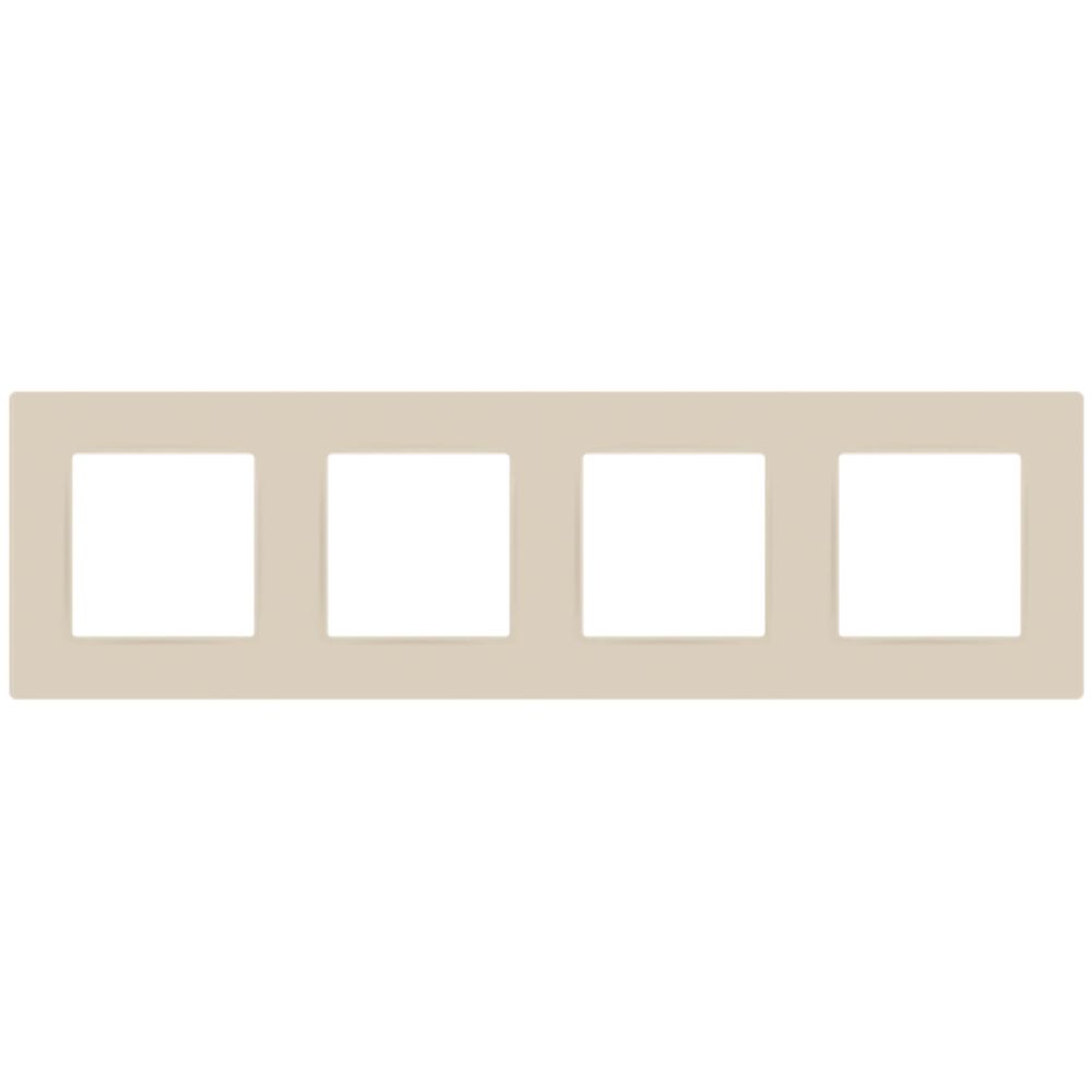 Рамка для розеток и выключателей ЭРА Серия 12 12-5204-02 на 4 поста, Классик, слоновая кость