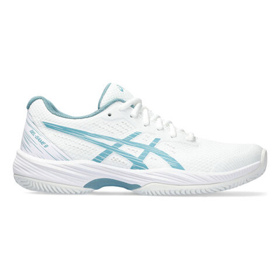 Женские теннисные кроссовки ASICS Gel-Game 9 Clay Court Shoe Women - White, Petrol