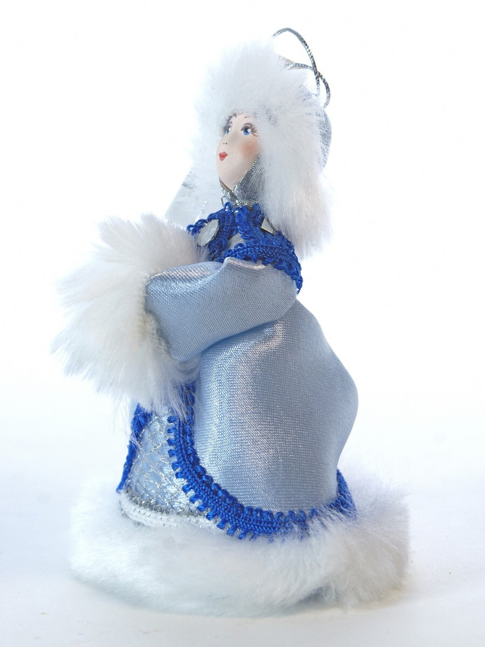 Кукла-подвеска Снегурочка-снежинка