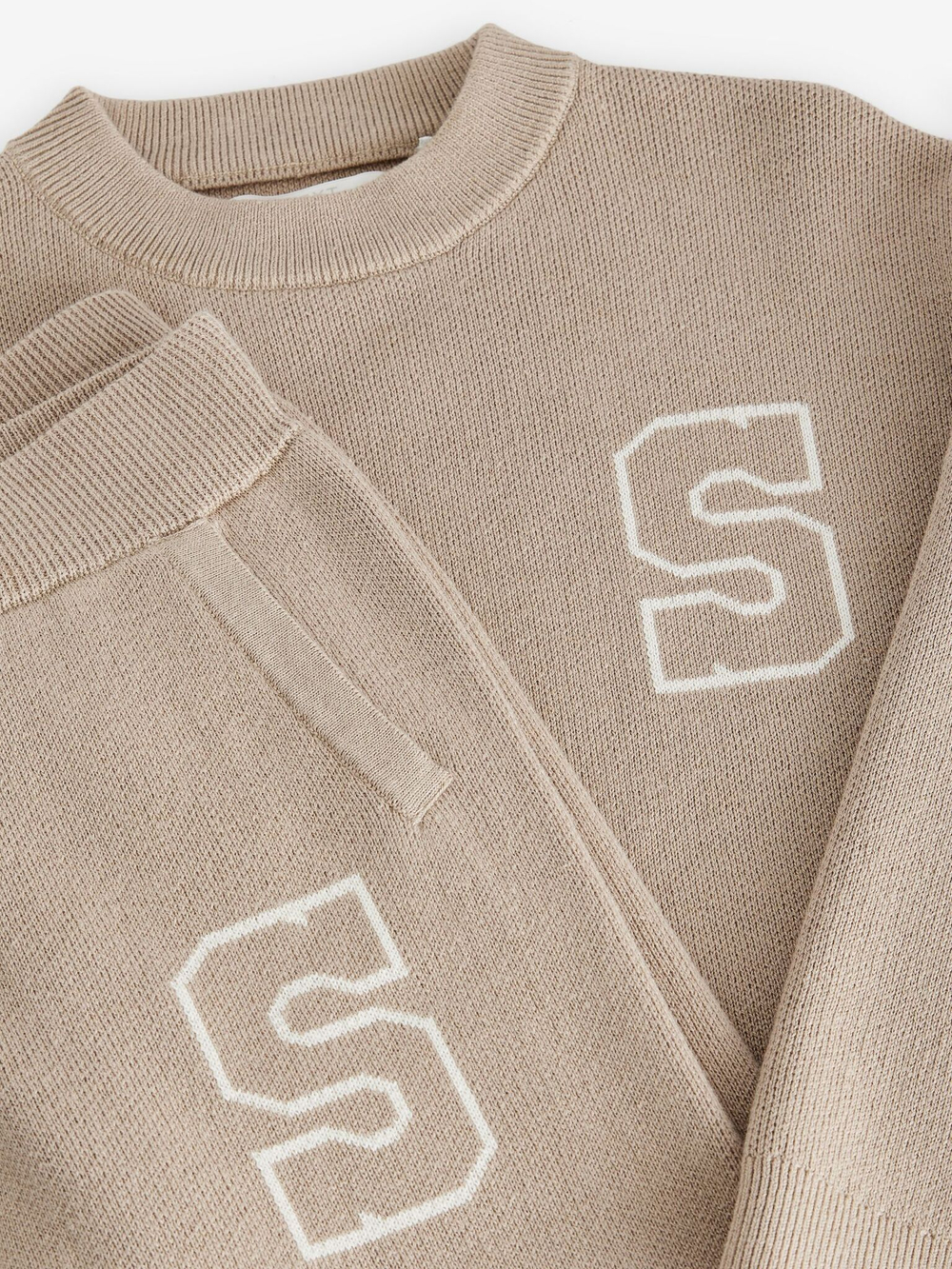 Джемпер и брюки в комплекте для мальчика Next E27-906, Бежевый