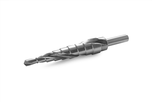 Ступенчатое сверло MESSER со спиральной канавкой. Диаметр 4-12 мм. Ступеней 9.