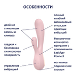 Вибратор‑кролик Satisfyer Mono Flex с приложением, 20,4 см