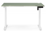 Компьютерный стол Woodville Маркос 120х75 зеленый, белый, ножки белые