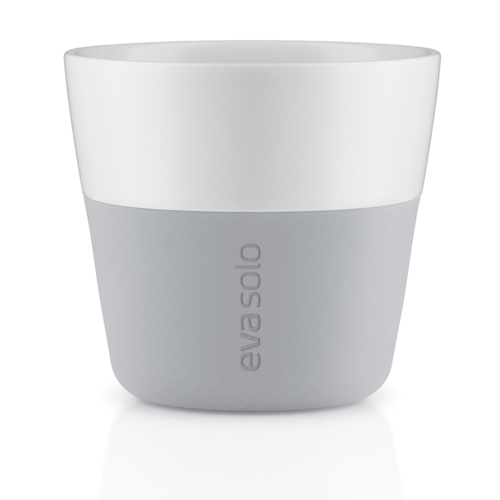 Чашки для лунго 2 шт 230 мл серые