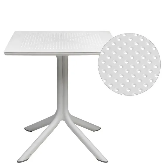 Пластиковый стол Clip 70х70 см белый