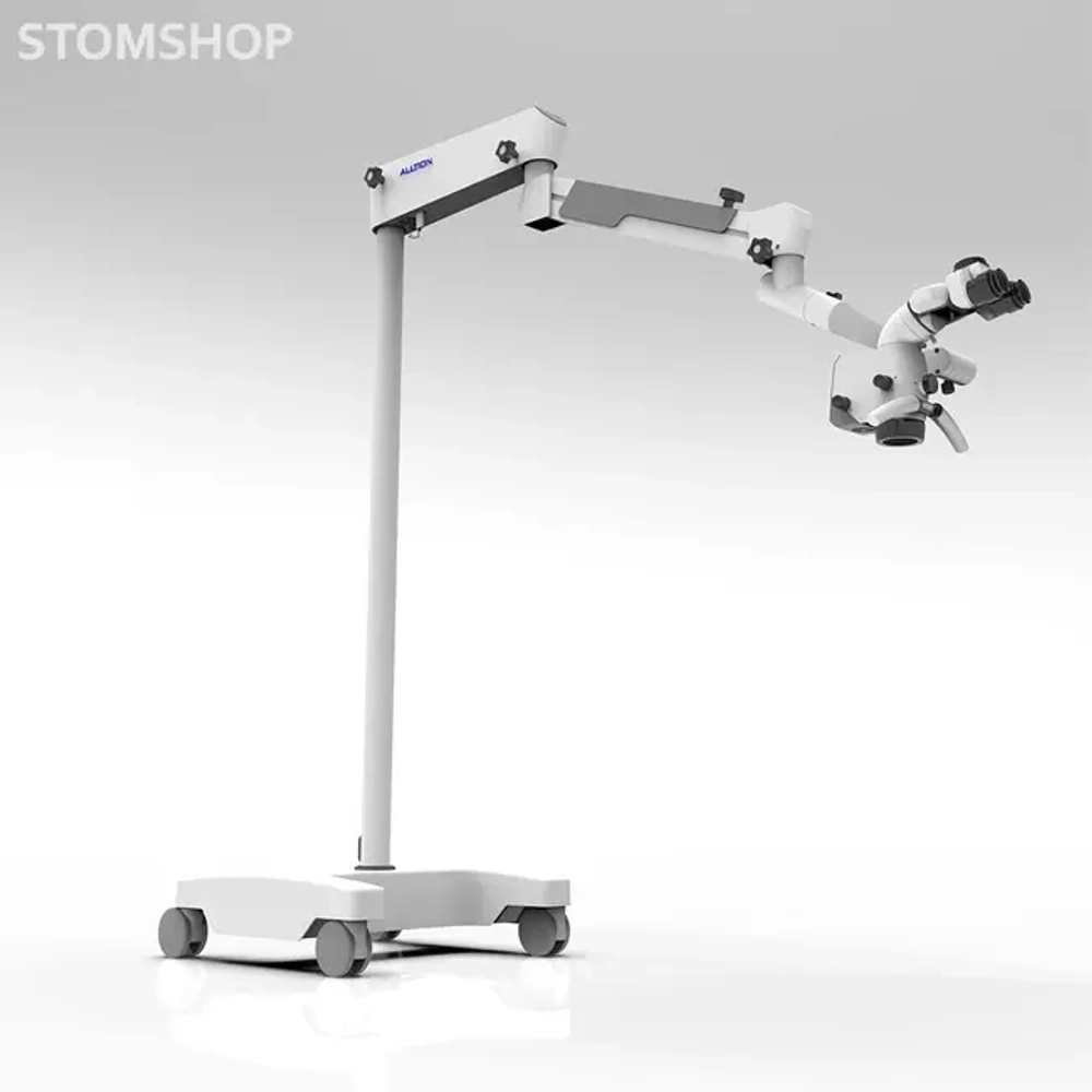 ALLTION AM-5000VFR - стоматологический операционный микроскоп с 6-ступенчатым увеличением, с встроенной камерой, вариоскопом, флуоресцентным режимом и интерфейсом Fora | Alltion (Китай)