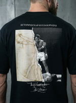 Футболка оверсайз хлопковая черная Legenda Витрувианский человек