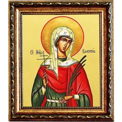 Валентина (Алевтина) Кесарийская Святая мученица. Икона на холсте