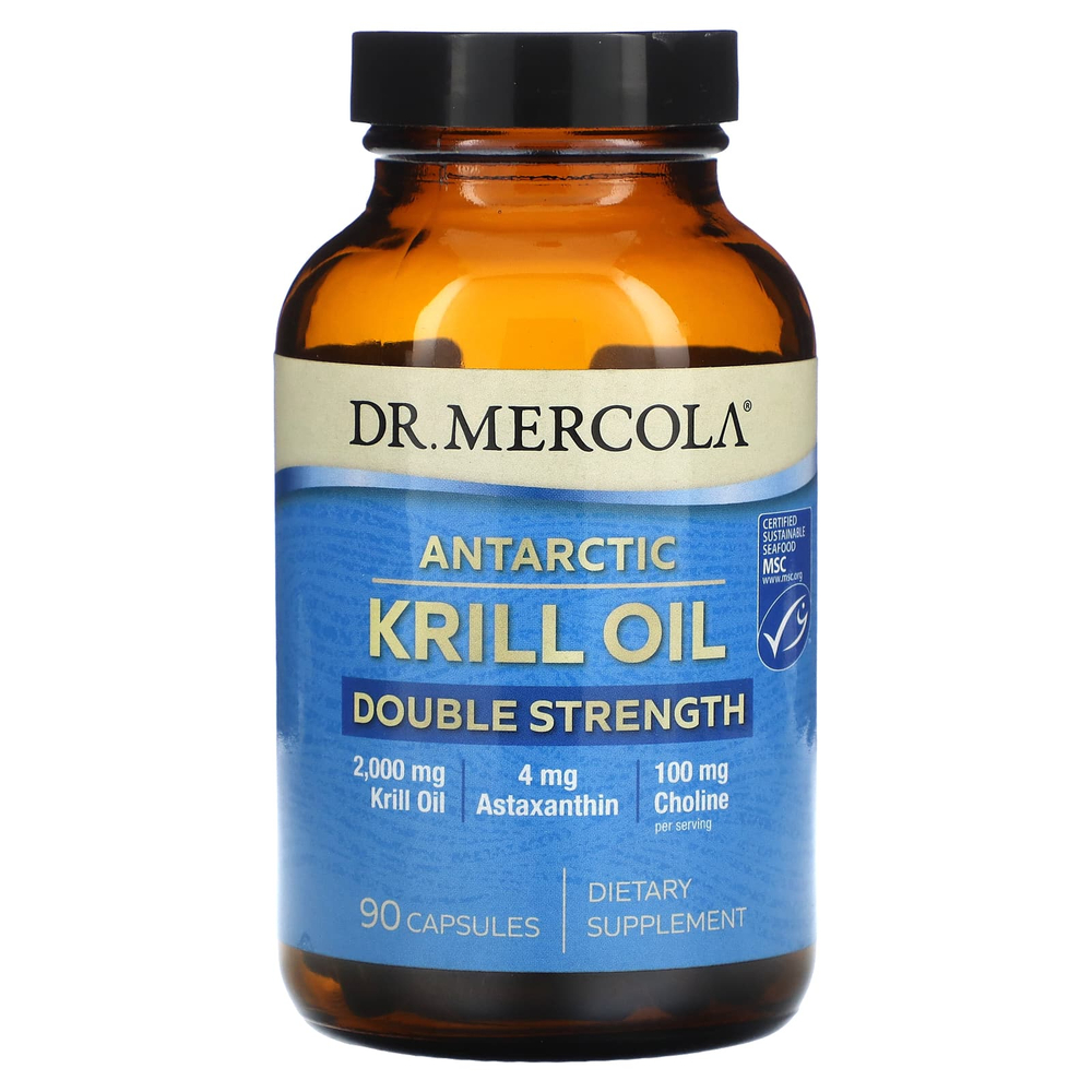 Dr. Mercola, масло антарктического криля, 90 капсул