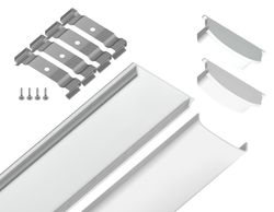 Ambrella Алюминиевый профиль накладной гибкий 18*4 для светодиодной ленты до 15мм Alum Profile GP1600WH
