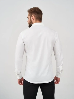 Рубашка классическая с длинным рукавом приталенная