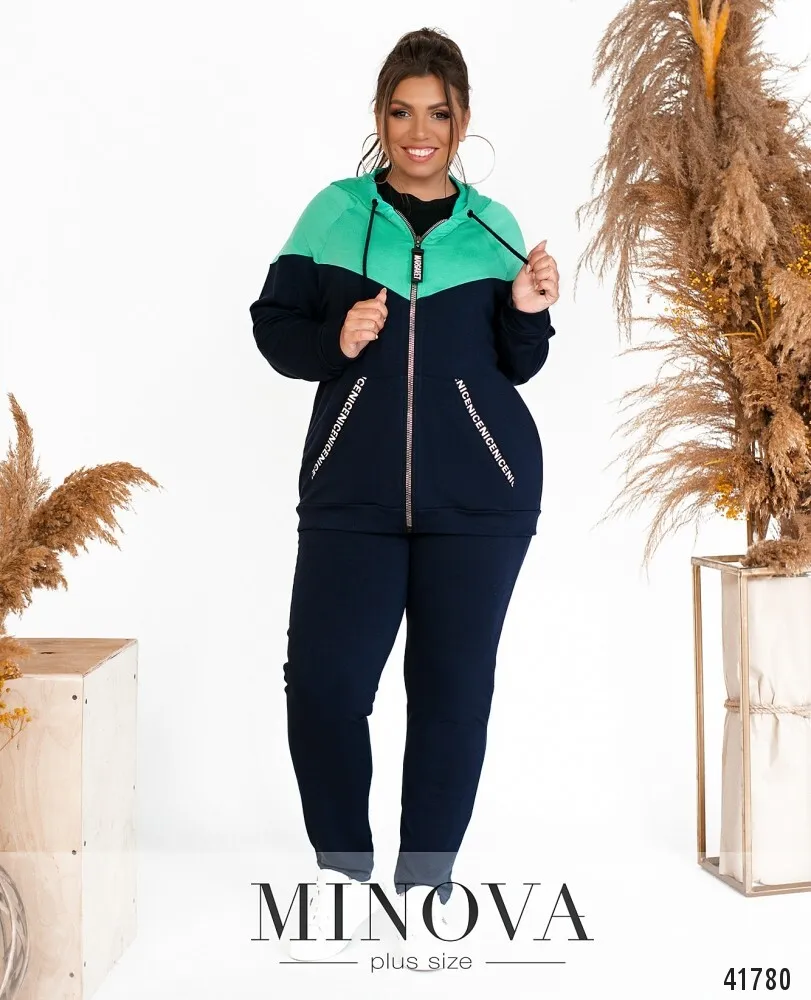 Костюм 17-226-синий-ментол Minova