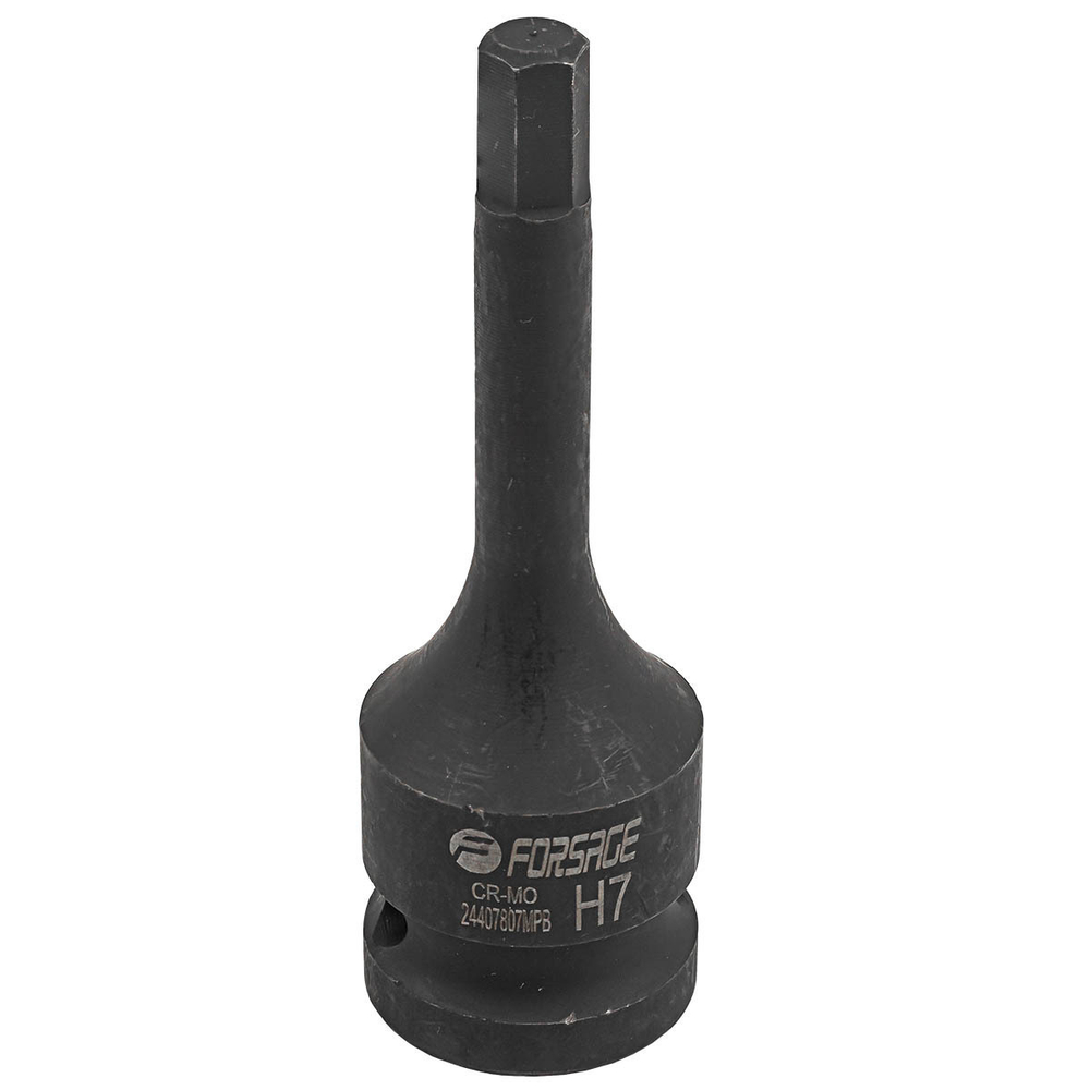 Головка-бита 6-гранная ударная 7мм,1/2'' Forsage F-24407807MPB