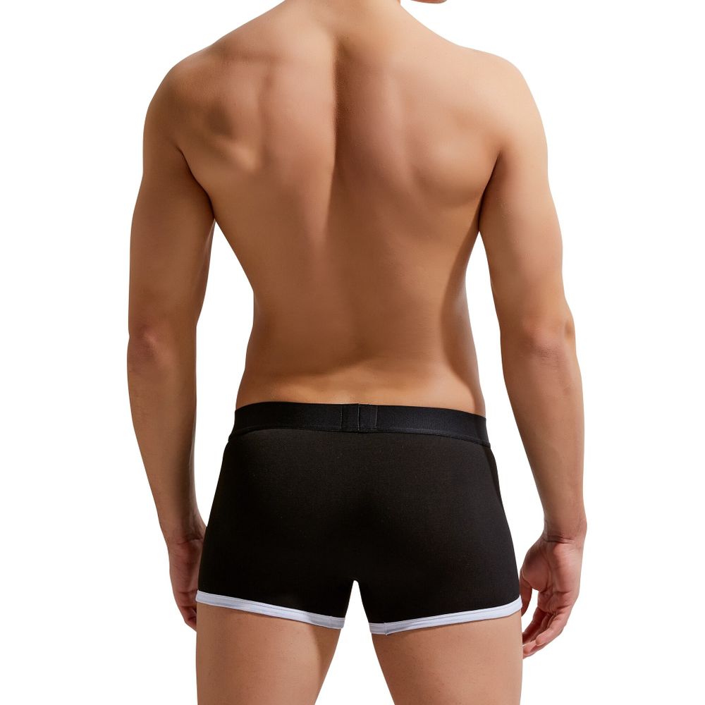 Мужские трусы боксеры черные GAUVINE 3001