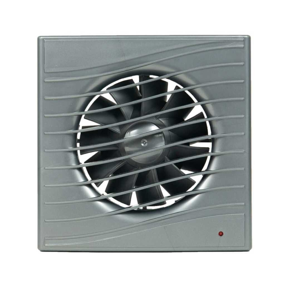 Вентилятор вытяжной Viento, 130 м³/ч, gray metal, Волна, ВИЕНТО В100СВ STILL gray
