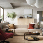 4-местный диван - IKEA JÄTTEBO/JATTEBO/ЯТТЕБО ИКЕА, 71х95х285 см, бежевый