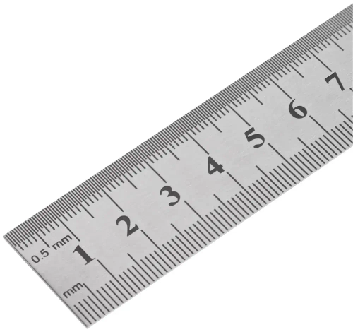 FIT Линейка нержавеющая 100 см рифленая двойная