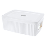 Лоток с крышкой "velvet", 295х225х110 мм, 6,55л (белый)