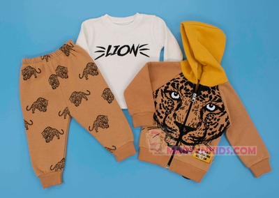 теплый костюм-тройка LION 4805