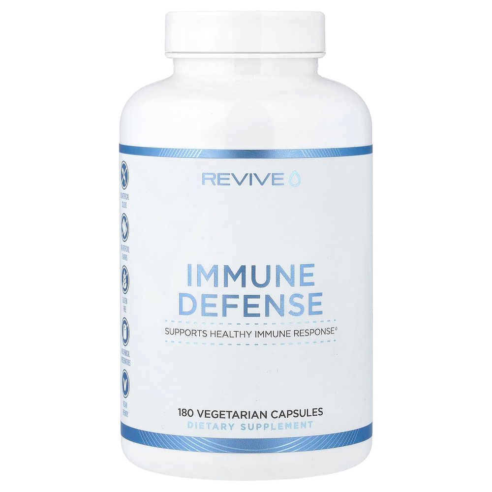 Revive, Immune Defense, добавка для защиты иммунитета, 180 вегетарианских капсул