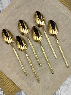 Набор столовых ложек 6 шт. из нержавеющей стали "Рельеф"