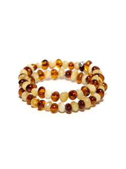 Янтарный браслет для детей на эластичной струне. Детский браслет из натуральных камней
