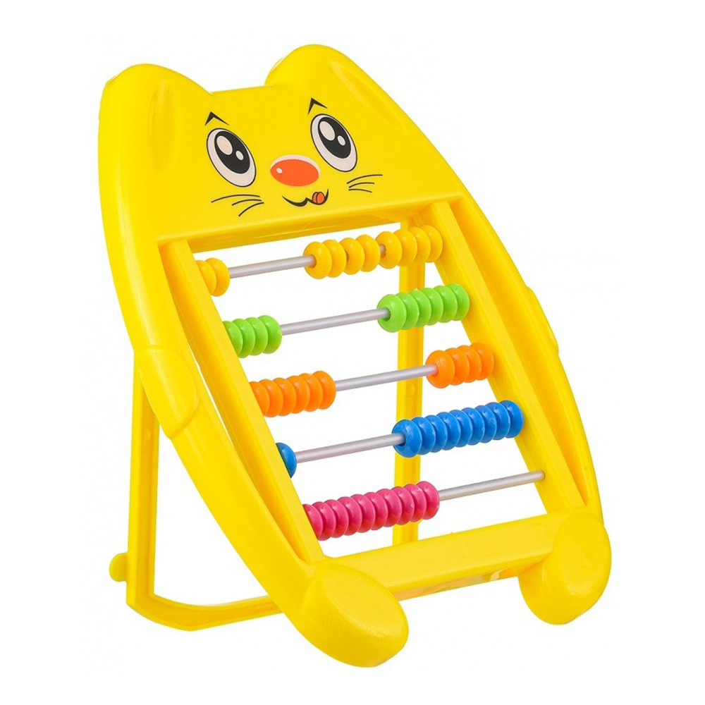 Счеты детские MC-Basir, пластиковые на подставке, 16.5*14 см, серия "Котёнок", для обучения счету ребенка