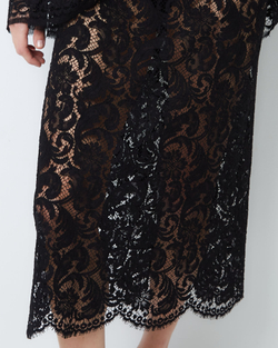 Юбка из кружева Рьешар Мареско черный