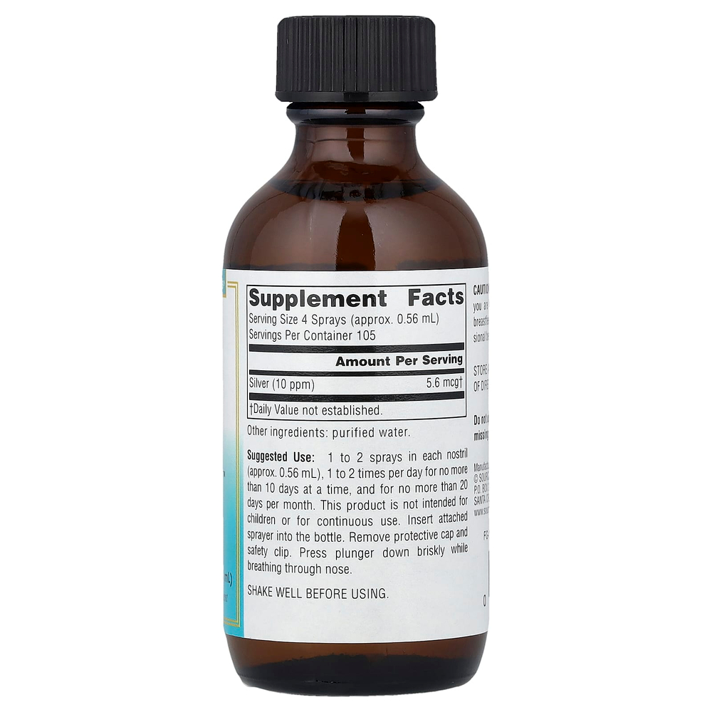 Source Naturals, Wellness, назальный спрей Colloidal Silver™, 59,14 мл (2 жидк. унции)