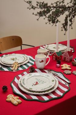 Набор из четырех тарелок Nordic winter из коллекции New Year Essential, Ø23 см
