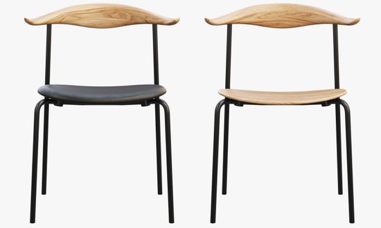 Стул металлический с деревянным сиденьем и спинкой CH88 Wood